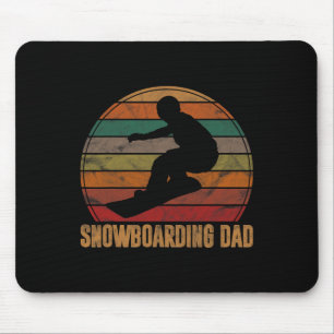 Mens Snowboarden Vater Snowboard Sunset Snowboarde Mousepad