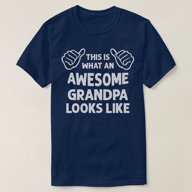 Mens, so sieht ein Phantastischer Opa aus wie Fu T-Shirt (Design vorne)
