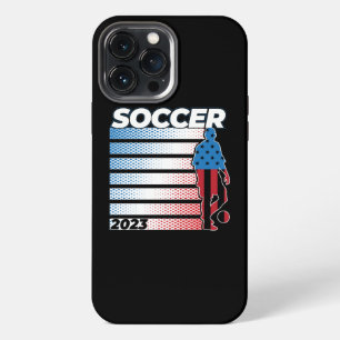 Mens Soccer Patriotic USA 2023 iPhone 13 Pro Max Hülle