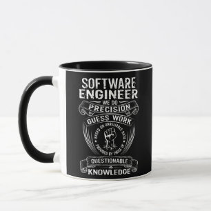 Mens Software Engineer funny saying Tasse