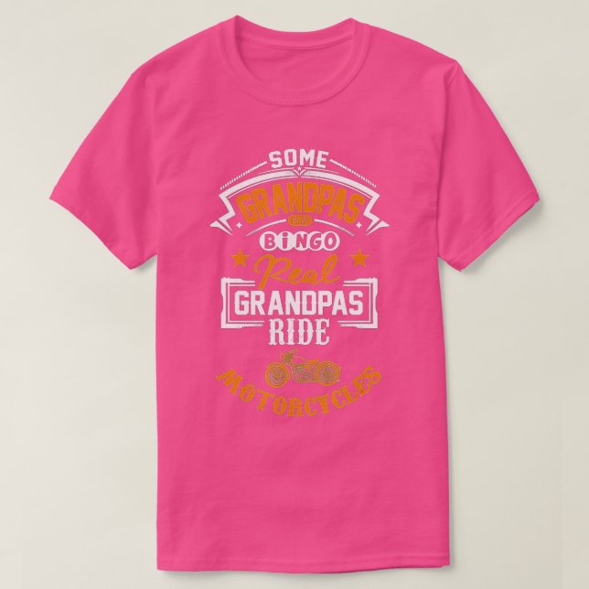Mens some Grandpas Play Bingo Real Riad Motorrad T-Shirt (Design vorne)