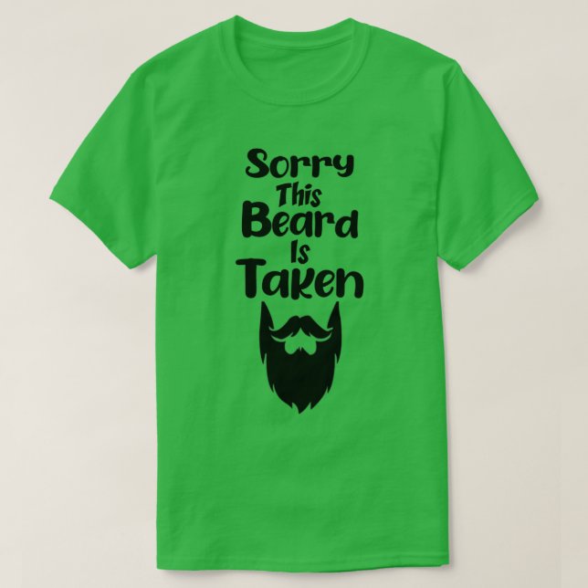 Mens Sorry, dass dieser Bart genommen Land Retro V T-Shirt (Design vorne)