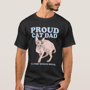 Mens Sphynx Vater Cat Vater Haairless Cat Owner Sp T-Shirt