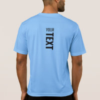 Mens Sport Active Back Print Carolina Blue