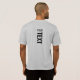 Mens Sport Back Side Print Template Moderne T-Shirt (Schwarz voll)