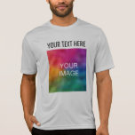 Mens Sport-Tek Wettbewerber Moderne Vorlage T-Shirt<br><div class="desc">Fügen Sie Ihren Bildtext hier Vorlage Mens Sport-Tek Mitbewerber Activ Silver T - Shirt.</div>