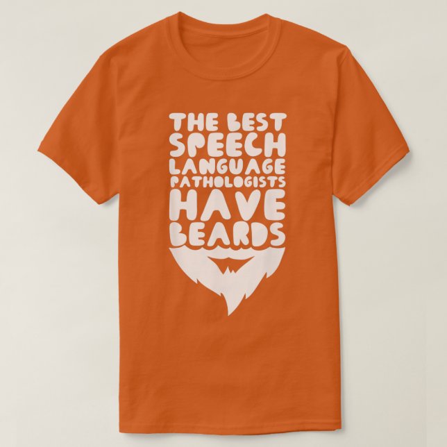 Mens spricht Sprachpathologe mit Bärensprache T-Shirt (Design vorne)