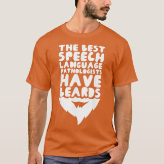 Mens spricht Sprachpathologe mit Bärensprache T-Shirt