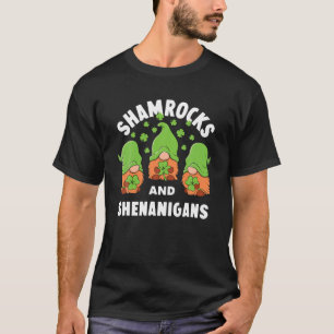 Mens St Patrick's Day Outfit Irish Gnome Kleeblatt T-Shirt