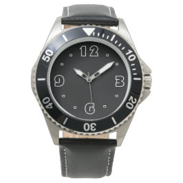 Mens Stainless Steel Water Resisted> Divers Watch Armbanduhr