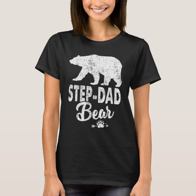 Mens Step Vater Bear T-Shirt (Vorderseite)