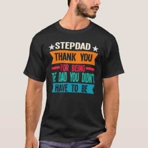 Mens Stepdad Danke, dass du der Vater Stepfathe bi T-Shirt