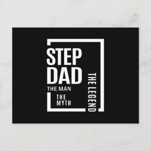 Mens Stepdad der Mann der Mythos der Legende Gesch Postkarte