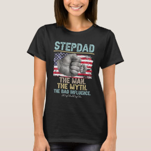 Mens Stepdad der Mann, der Mythos, der schlechte E T-Shirt