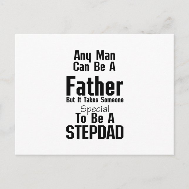 Mens Stepdad Gift Vaters Stepdad Grandpa Postkarte (Vorderseite)