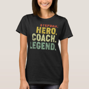 Mens Stepdad Hero Coach Legend Vintag Stepdad Fat T-Shirt