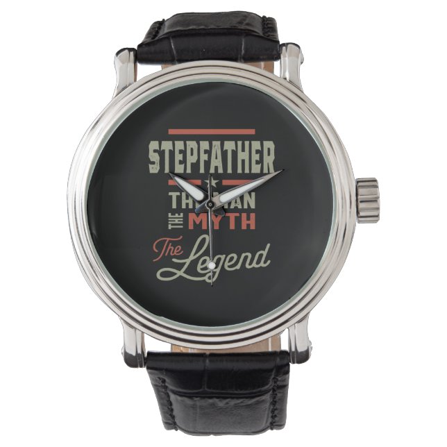 Mens Stepfather Der Mensch Der Mythos der Legende Armbanduhr (Vorderseite)