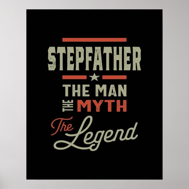Mens Stepfather Der Mensch Der Mythos der Legende Poster (Vorne)