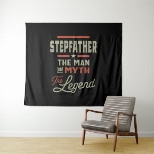 Mens Stepfather Der Mensch Der Mythos der Legende Wandteppich