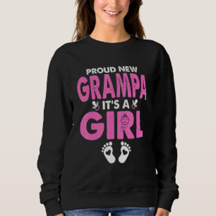 Mens Stolz New Grampa The A Girl Gender Enthüllung Sweatshirt