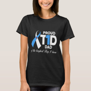 Mens Stolz T1D Vater Sohn Diabetes Bewusstsein Dia T-Shirt