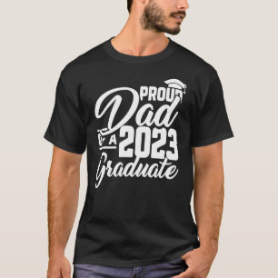 Mens Stolz Vater einer Abschluss-Familie mit Absch T-Shirt