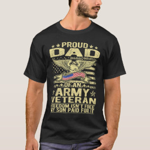 Mens Stolzer Vater der Kriegsveteranen-Freiheit is T-Shirt