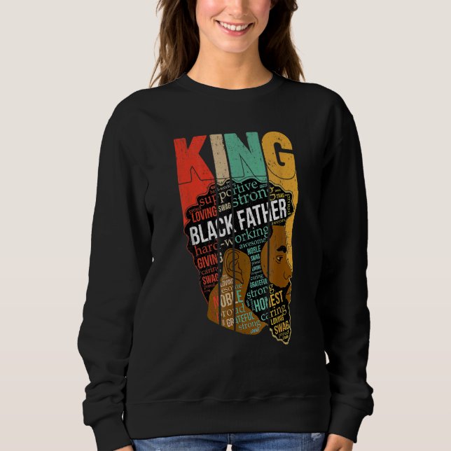 Mens Strong Black King Juneteeth African American Sweatshirt (Vorderseite)