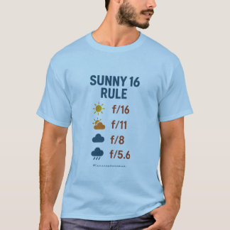 Mens Sunny 16 Règle T-shirt
