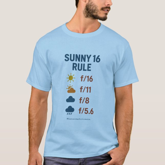 Mens Sunny 16 Rule T - Shirt (Vorderseite)