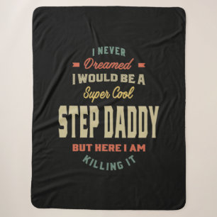 Mens Super Cool Step Daddy tötet es Vater Geschenk Sherpadecke