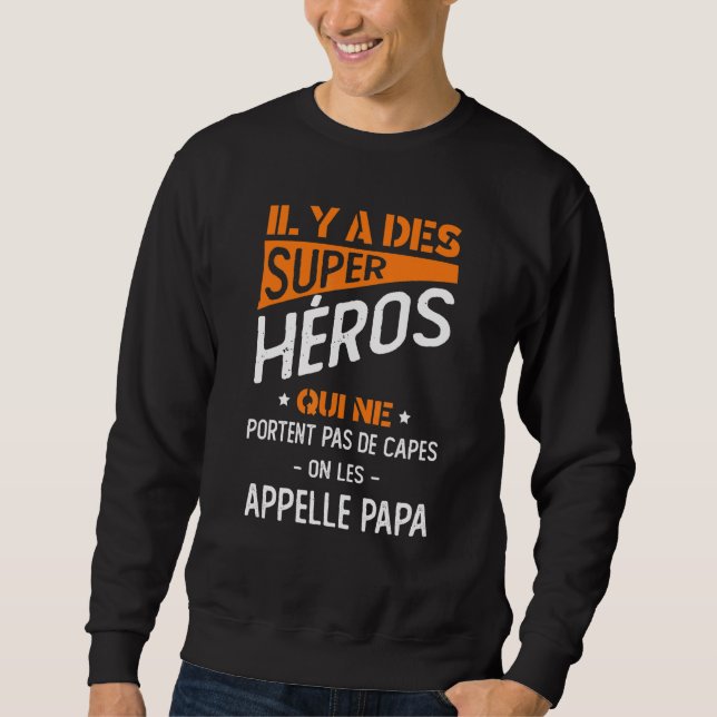 Mens Super Helden, die keine Capes auf Abruf trage Sweatshirt (Vorderseite)
