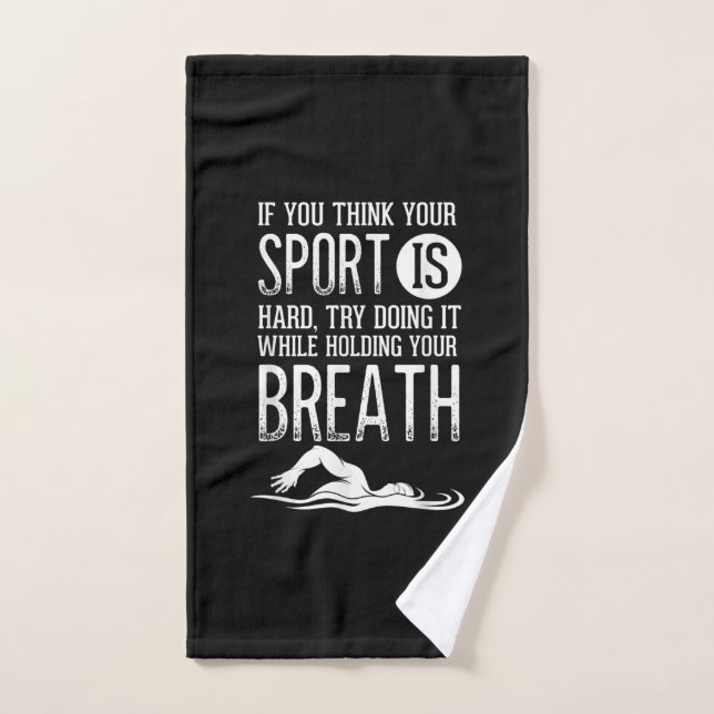 Mens Swimmer Swimmer pratique de natation (Serviette à main)