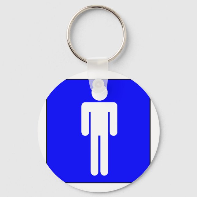 Mens Symbol Schlüsselanhänger (Vorderseite)
