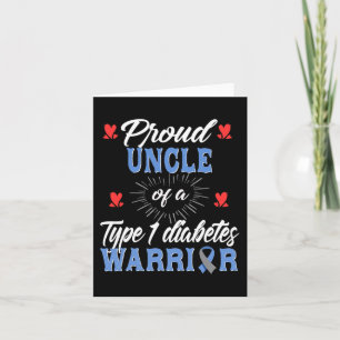Mens T1D Proud Onkel Diabetes Awareness Typ 1 Ins Karte