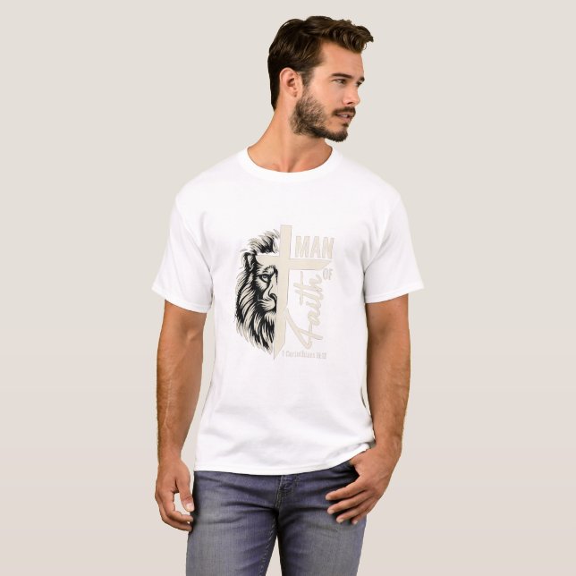 Mens T - Shirt Christlich (Vorne ganz)