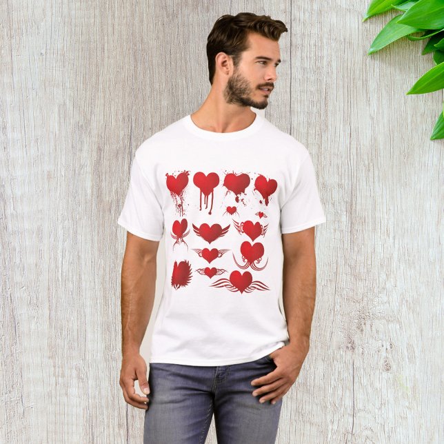 Mens T - Shirt Heart Collection (Von Creator hochgeladen)