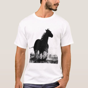 Mens T Shirts Moderne Pferde Pop Kunst