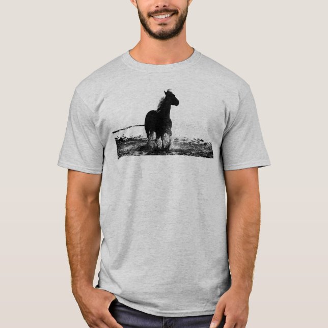 Mens T Shirts Vorderseite und Rückseite Laufende P (Vorderseite)