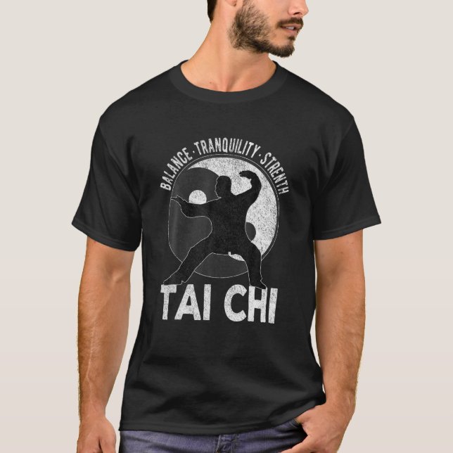 Mens Tai Chi Grandpa Yin Yang Martial Arts Taiji R T-Shirt (Vorderseite)