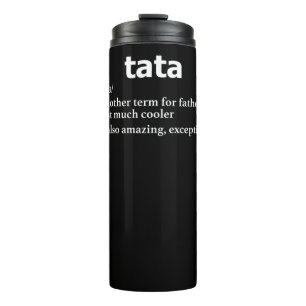 Mens Tata T Shirts / Vater auf Rumänisch oder Poln Thermosbecher