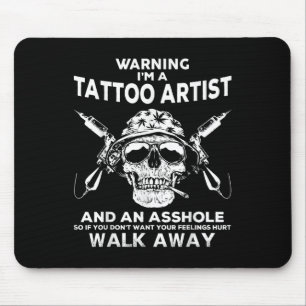 Mens Tattoo Artist Skull Grafik Tattoo Artist App Mousepad