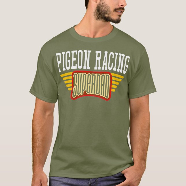 Mens Taube Rennen Superdad Geschenk für eine Taube T-Shirt (Vorderseite)
