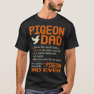 Mens-Tauben-Vater wie normaler Vater viel Cooler T-Shirt