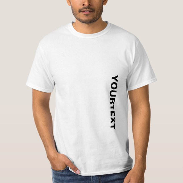 Mens Tee Shirts Elegante Hinzufügen Sie Ihr Wort m (Vorderseite)