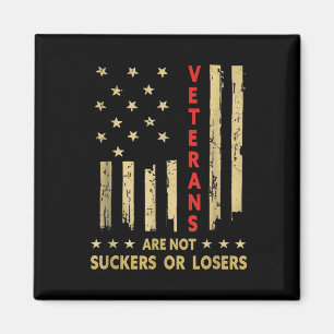Mens Tee Shirts Veteranen sind nicht Verlierer ode Magnet