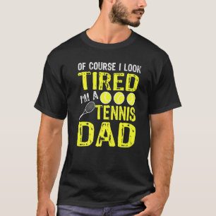 Mens Tennis Vater Vater von Tennis Player T-Shirt