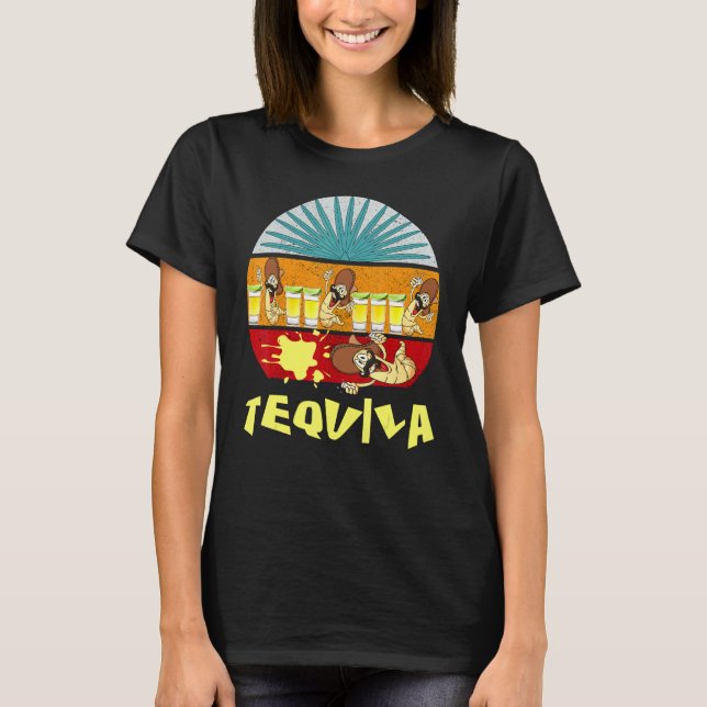 Mens Tequila One Tequila Two Tequila Three Tequila T-Shirt (Vorderseite)
