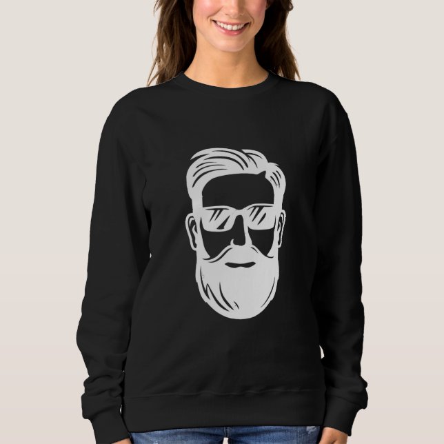 Mens the Beard Novelty Graphic for Men Beard Sweatshirt (Vorderseite)