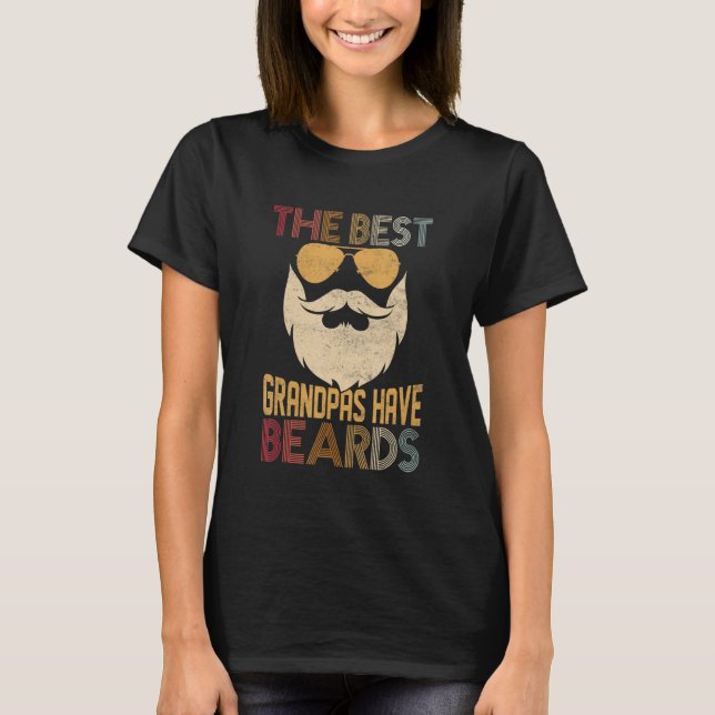 Mens The Best Grandpas Have Beards Beard Family Fa T-Shirt (Vorderseite)